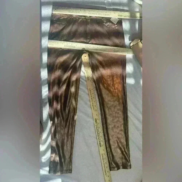 V Cristina metallic copper jeggings size 6 - Picture 13 of 13